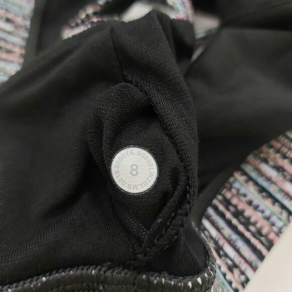 Lululemon Tribal Pace Energy Bra Womens 8 Pink Strappy Wireless Athleisure Gym - Picture 8 of 9